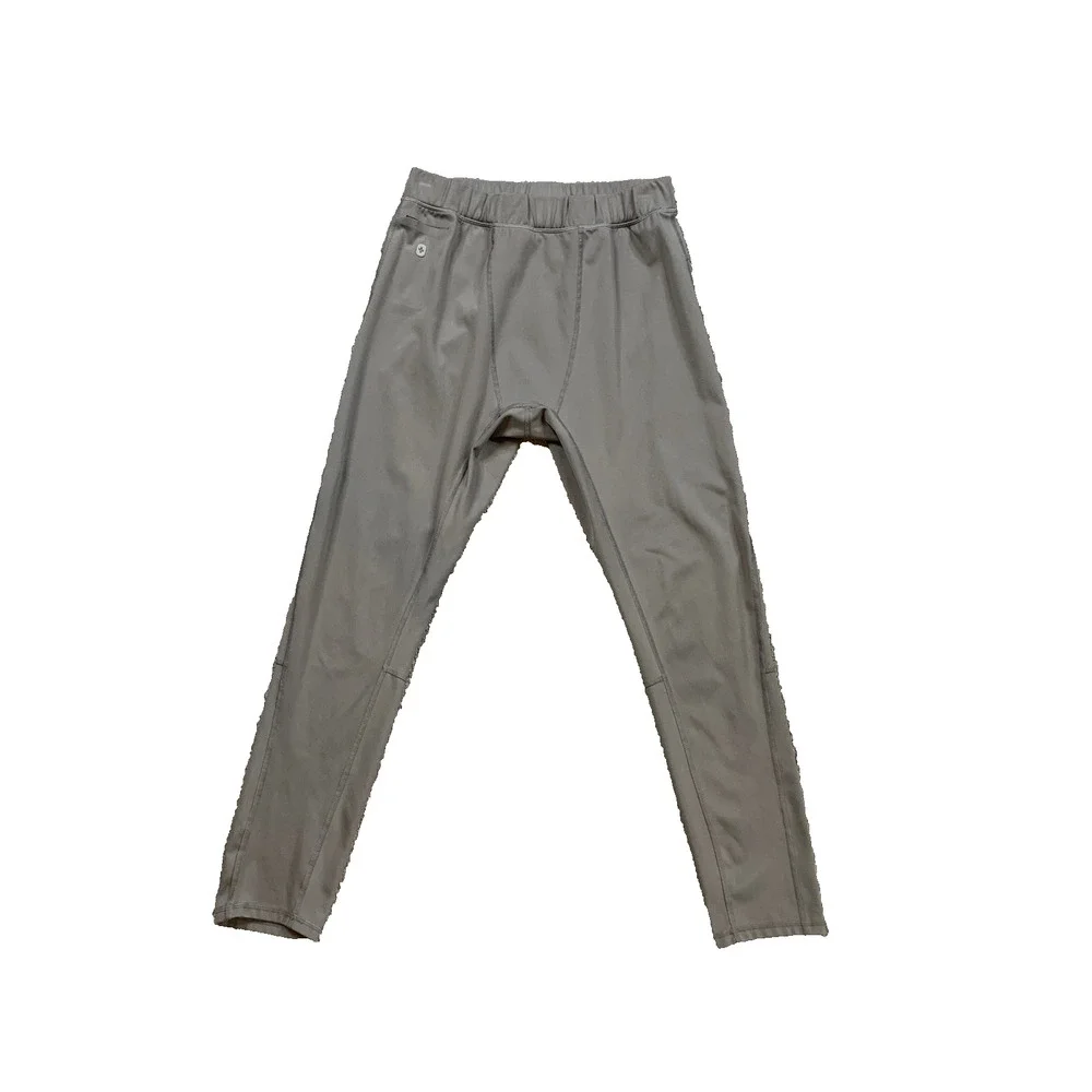 FIGS Pants Mens L Large Slim Fit Grey Elastic Waist Mini Pocket Scrub Base Layer